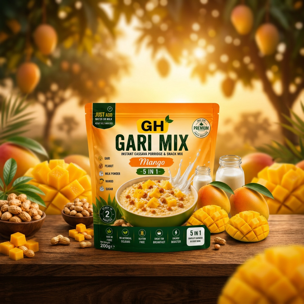 GH Gari Mix Mango 200g pouch